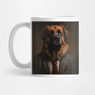 Leonberger Dog in Suit Mug